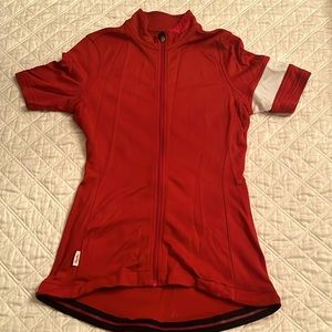 Red Rapha women's classic jersey.